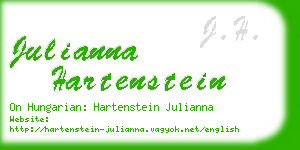 julianna hartenstein business card